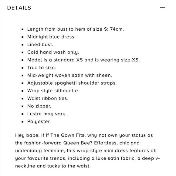 HELLO MOLLY If The Gown Fits Dress Midnight Blue - Picture 5 of 7